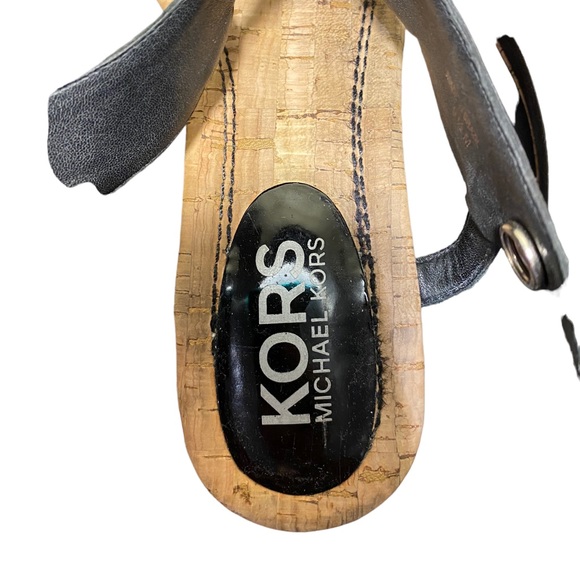 Michael Kors Black Patent Leather Sandals - Picture 4 of 6